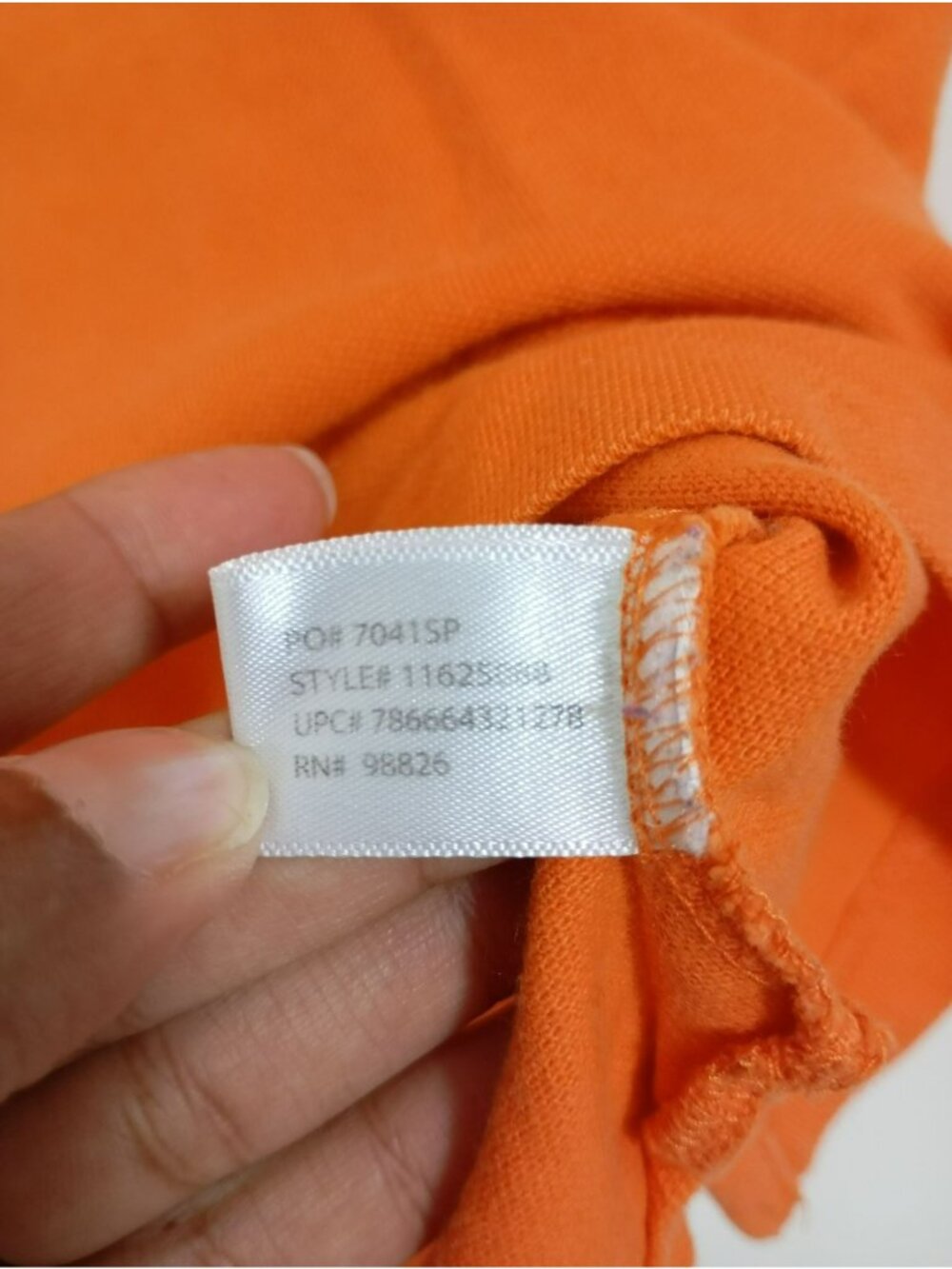 U.S. Polo Assn. Mens Orange Polo Shirt M Embroidered Logo Short Sleeve - Picture 6 of 10